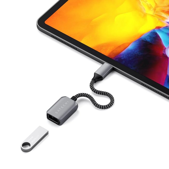 Satechi USB-C to USB 3.0 Adapter Cable, Space Gray / ST-UCATCM