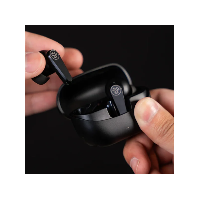 JLab Go Pods ANC True Wireless Earbuds, Black (IEUEBGOPODSRBLK124)