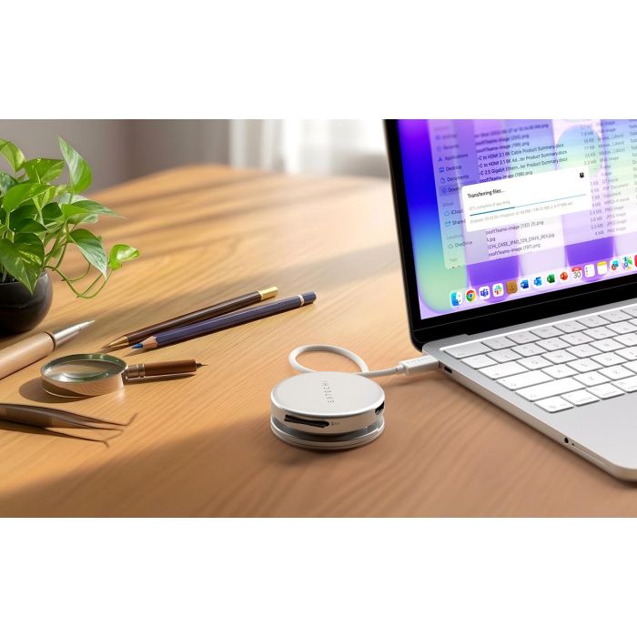 Satechi OnTheGo 5 in 1 Multiport Adapter, Silver /ST-POTG5S