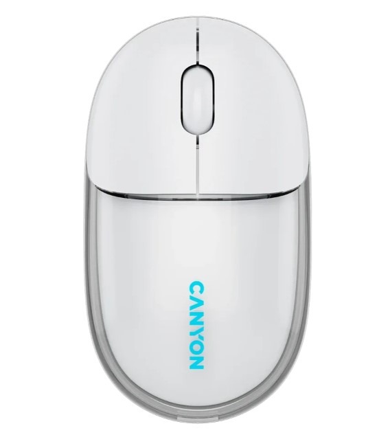 Canyon CNS-CMSW24W/Wireless Mouse, Transparent White